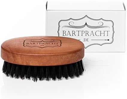 Pracht Beard Brush Made of High Quality Wood and Boar Bristle Tone Beard, Cleans and Cares – 100% Natural Product Made in Germany)