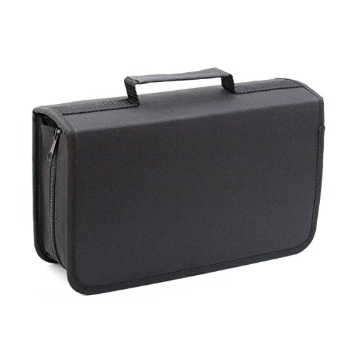 CD-Wallet/Mappe Nylon & DVD-Tasche schwarz für 120 CDs - 3