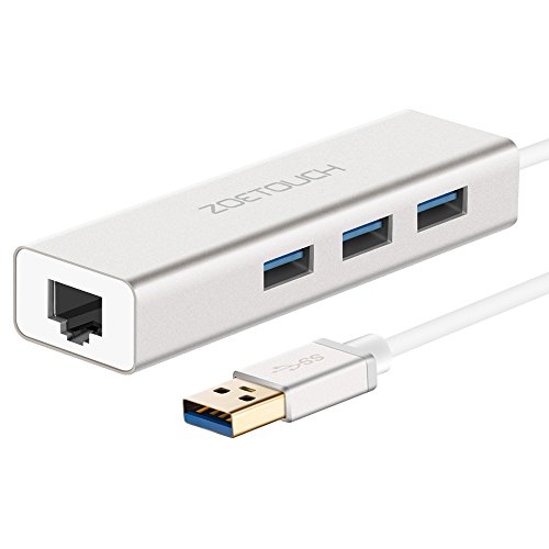 Buy USB 3.0 Hub, Zoetouch USB Adapter 3 Port USB 3.0 HUB RJ45