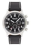 Gigandet Herren-Armbanduhr Sport Chronograph mit Lederarmband schwarz G15-001