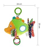 Wingingkids Baby Spielzeug Touch and Feel Spielzeug für Kleinkinder Kinderwagen und Autositz Fisch - 3