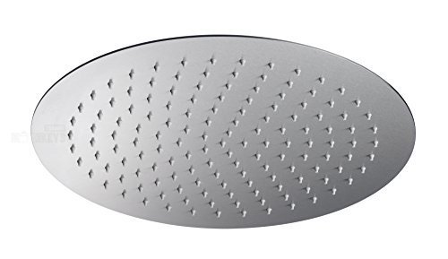 Edelstahl Kopfbrause Ø 250 mm Regendusche Duschkopf Ultra flaches Design Brausekopf inkl. Kugelgelenk