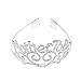 Produktbild Z-synka Metal Mother To Be Silver Tiara Hearts Crown with Sparkling Rhinestones for Baby Shower Future Expecting Mom Accessory and Decorations Gift