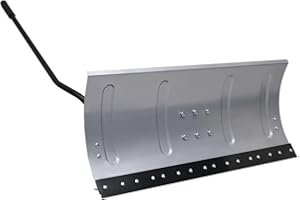 Willood Schneeschild für Rasentraktor mit Adapter Rasenmäher mit Adapter Anbausatz 3 Winkeleinstellungen Räumschild Schneepflug Schneeschieber 100 cm