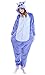 Produktbild Dolamen Erwachsene Unisex Jumpsuits, Kostüm Tier Onesie Nachthemd Schlafanzug Kapuzenpullover Nachtwäsche Cosplay Kigurum Fastnachtskostuem Xmas Halloween (Medium (61"-65"), Stitch)