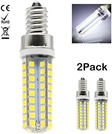 1819 2 Packs E12 Led Bulbs 7W 72 SMD 2835 Led Energy Saving Bulbs With Super Bright Cool White led lamps Equivalent to 60W Halogen Bulb,AC 220-240V,360° Beam Angle