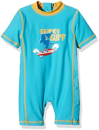Aquatinto Baby Boys Swimming Costume Sharky Surf, UV +50 - Multicoloured - 12-18 Months