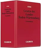 Image de Gesetze des Landes Baden-Württemberg (ohne Fortsetzungsnotierung). Inkl. 134. Ergänzungslieferung