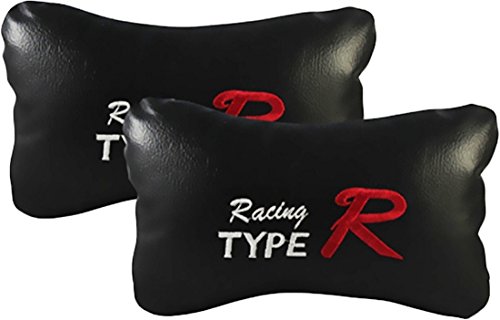 Auto Car Winner NR-TRBK-01 Car Neck Rest Cushion (Set of 2, Black)
