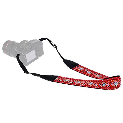 LYNCA LT-01K bandouli  re sangle de cou sangle d   paule amovible Jacquard au style r  tro pour tous les appareils photo dslr Canon Nikon Sony Olympus Pentax etc