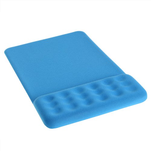 HIMRY Handgelenkauflage Mouse pad mit Gel Handgelenkunterlage Mouse pad mit Gel, Gel Mauspad, Textil, Azurblau, KXC5101 azure - 5