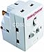 Produktbild 3 way switched surge protected 13A adaptor 3 gang UK mains plug-in adapter with NEON switches by CT