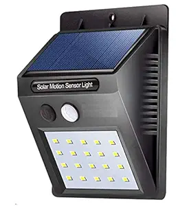 SAVREEN 20 LED Bright Outdoor Security Lights with Motion Sensor Solar Powered Wireless Waterproof Night Spotlight for Outdoor/Garden Wall, Solar Lights for Home (20 LED)