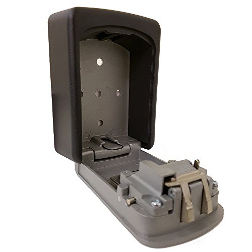 Safehaus KS102G Caja fuerte de seguridad para llaves resistente al agua con llavero con combinaci  n 
