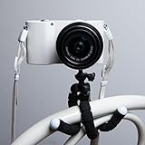 FLEXIBLE - Mini trípode flexible para fotografía de viajes con patas ajustables y rotación de 360 grados que permite tomar fotos o videos perfectos en cualquier superficie