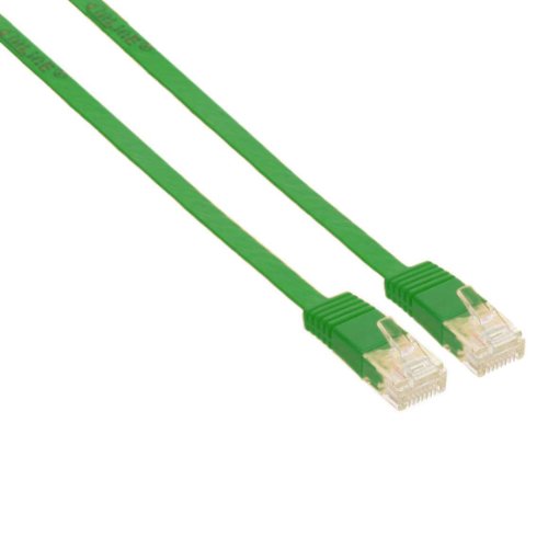 Preisvergleich Produktbild InLine Patchkabel flach, UTP, Cat.6, 7m grün