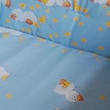 HONEY BEE Laufgitter 100x75cm inkl Einlage Laufstall 3-fach höhenverstellbar HELLBLAU - 4