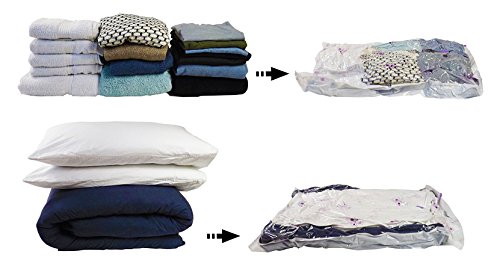 Premium Vakuumbeutel, Vakuum – Platzsparer Aufbewahrungsbeutel, Klein, aufwendige Verarbeitung , Größe 40 x 60 cm,aufwendige Verarbeitung , verschiedene Größen – Platz sparen = Geld sparen,wiederverwendbar und robust (6 Pack) - 3