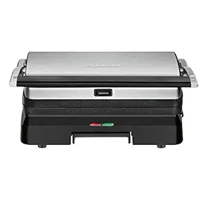 Cuisinart Stainless Steel 3-in-1 Grill and Panini Press (Silver)