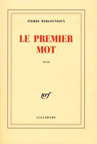 couverture de : Le Premier mot