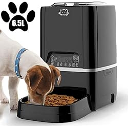 Gohiking Mangeoire pour Animaux de Compagnie de 6,5 L, Chargeur Automatique de Chats | Distributeur Automatique programmable de Nourriture pour Chien
