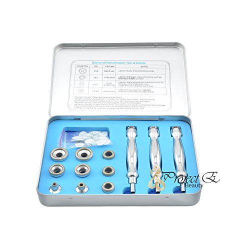 Project E Beauty Diamond Microdermabrasion Tips and Wands Set