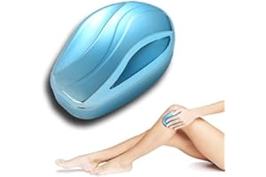 Emafymb Depilatore di Cristallo, Pietra Rimuovi Capelli di Vetro Nano, Riutilizzabile Epilatore Nano Cristalli, Crystal Hair Eraser per Gambe, Braccia, Schiena e Esfoliazione (blu)