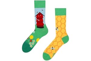 Dedoles Calcetines Unisex Hombre Mujer y Niños Algodón muchos diseños divertidos Fútbol Bicicleta Caballos Plantas Bombero Regalo diferente izquierda derecha