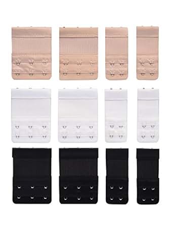 Bra Extender Elastic Bra Band Extension, 2 Hooks and 3