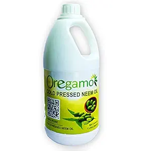 Oregamo Water Soluble Neem Oil for Plant, Pure Neem Oil, Neem Oil for Plants Insects, Plants Neem Oil, Neem Oil Spray for Plants, Neem Spray Plants, Natural Neem Pesticides, Neem Oil (1, 1 Liter)