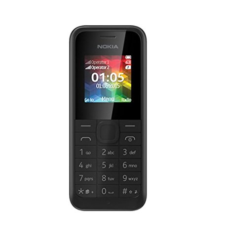 Nokia 105 telefono cellulare, Dual SIM, Nero [Italia]