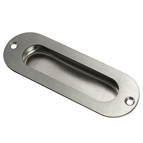 Moebelgriff - TOOGOO(R) Moebelgriff Einlassgriff Muschelgriff echt Edelstahl Ellipse 120 x 40mm Moebelgriff - TOOGOO(R) Moebelgriff Einlassgriff Muschelgriff echt Edelstahl Ellipse 120 x 40mm