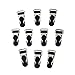 Produktbild veroda Craft Gürtel Clips Haken Greifer für Strumpfband Gürtel Girdle Garment 10 Stück schwarz