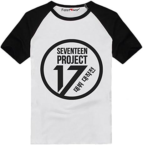 Kumiu Fanstown Seventeen kpop shirt logo with lomo cards
