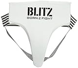 Made by Blitz Blitz Deluxe - Coquilla de Boxeo, Color Blanco, Talla Medium