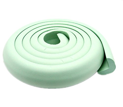 D-Mcark Kid Baby Safety Protection Products Wall Furniture Table Rubber Foam Corner Edge Cushion Bumpers Guards Protector Tape Light Green 2M 6.5ft