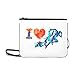 Produktbild EIJODNL Ich liebe Sport bunte Splash Paint Pattern benutzerdefinierte hochwertige Nylon dünne Clutch Cross Body Tasche Umhängetasche