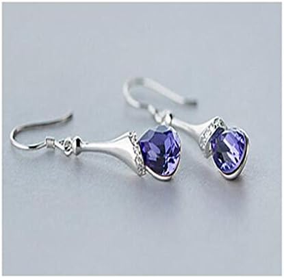 GYJUN Diamond Drop Earrings Jewelry Women Daily Casual Pearl 1 pair Purple Blushing Pink Pool , purple , one size