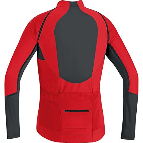 GORE BIKE WEAR Maillot para Hombre, Térmico, 2 en 1, Versátil, GORE WINDSTOPPER Soft Shell, Alp-X PRO WS SO Zip-OFF, Talla M, Rojo/Negro, SWPALP359904