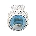 TaylorHe Rachael Hale Collection 1L Round Hot Water bottles with Cover Brushed Furry Cute Animals/Pets Kitten in Knitted Hat Green/White