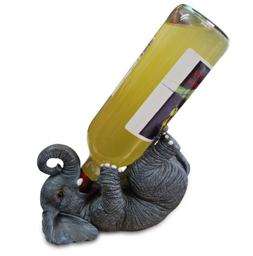 Der witzige Weinflaschenhalter / Getränkeflaschehalter – Der besoffene Elefant - 3