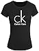 Produktbild CK Tops T Shirt Womens 2016 New Calvin Klein F16 Global Campaign Short Sleeve T-Shirt Small Black