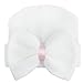 YiZYiF Comfy Baby Newborn Girls Cotton Soft Hospital Cap Studded Bowknot Photo Props Beanie Hat (One Size, White )