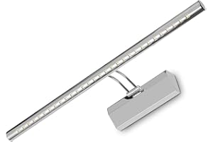 ‎KWAZAR LUMINAIRE Kwazar Luminaire LED Leuchte Wandlampe 7W Spiegelleuchte IP20 Schwenkbares Wandleuchte Spiegellampe 55 cm Bilderleuchte MONTY 230V