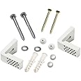 Taps2Traps® Angled Floor WC Toilet Pan/Bidet Side Fixing Bathroom Fitting Kit Inc Brackets