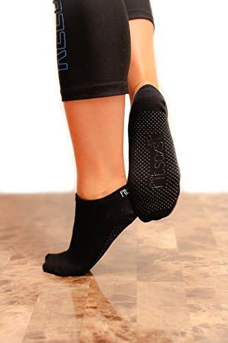 2 Pairs of Premium Yoga Socks Non Slip - Organic Cotton Grippy Yoga Socks - Pilates Socks - Barre Socks Ballet Style - Hot Yoga Socks - 2 Pack of Fitsoxs