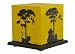 Shady Ideas Jungle Mania Lamp Shade - (Yellow with Black Paper Cutout) - 14.61cm*15.24cm*15.24cm RS.900.00