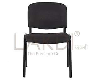 Lakdi Simple Fabric Visitor Chair Student Chair Office Chair