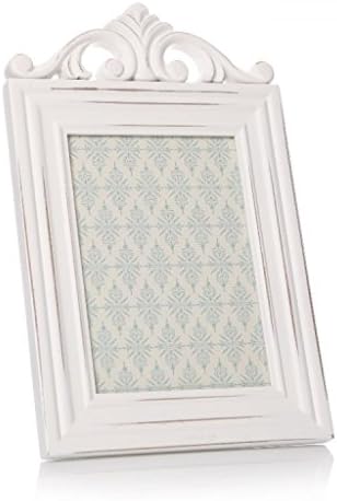 Antique White Scroll Shabby Chic Photo Frame 5 x 7