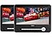 Price comparison product image Bush CCE90W13DUO 9" LCD 2 Movies at once! Twin Dual Screen portable in car DVD Players - Black